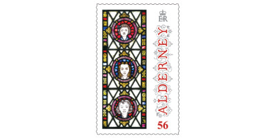 56p Stamp Anne French Stained Glass Windows